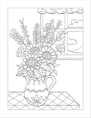 Mom Coloring Book for Stress Relief Easy Pages Relaxing Adult Coloring