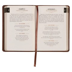One Minute with God for Men 365 Devotions, Brown Faux Leather Flexcover