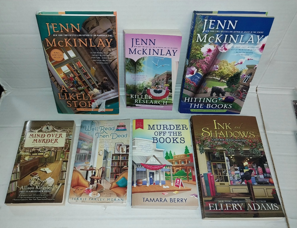 Lot 7 cozy Book Lovers mystery books 3 Jenn McKinlay Ellery Adams Tamara Berry +