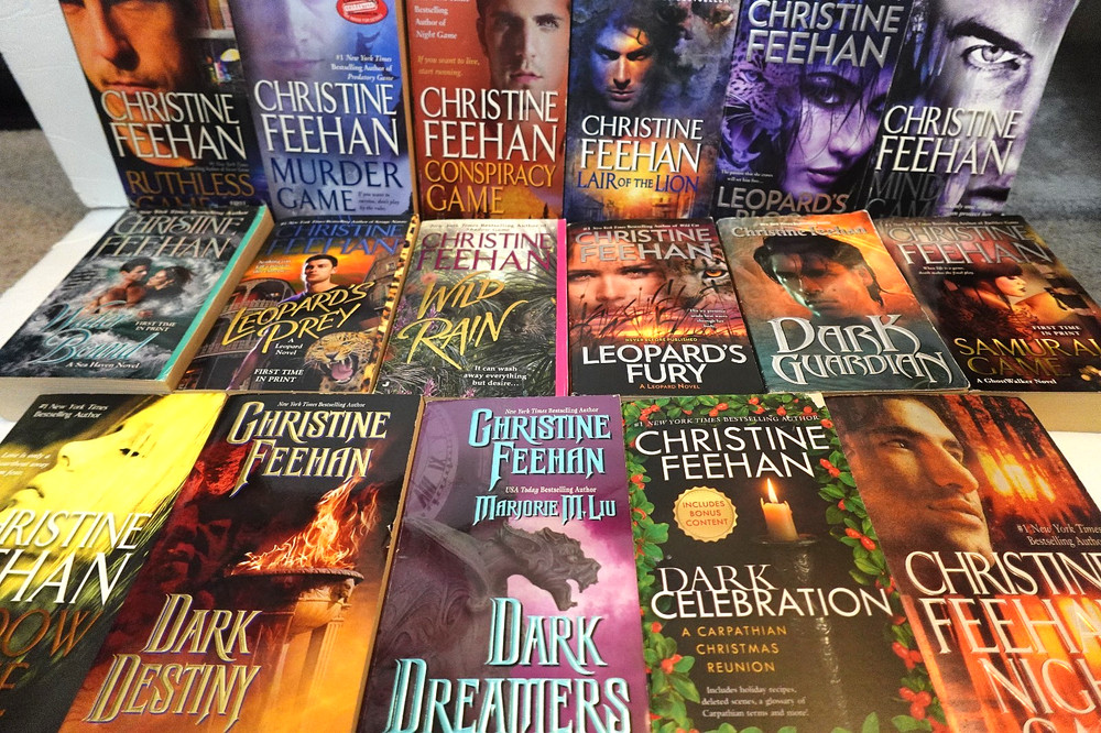 Christine Feehan (Paranormal Romance) paperback book lot (17 books)