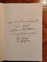 A PROUD AMERICAN The Autobiography of Joe Foss hand Signed