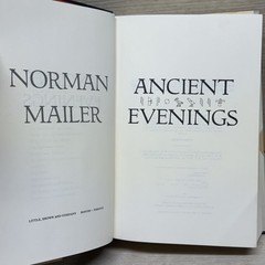 Ancient Evenings Norman Mailer 1983 First Edition Second Printing Little Brown