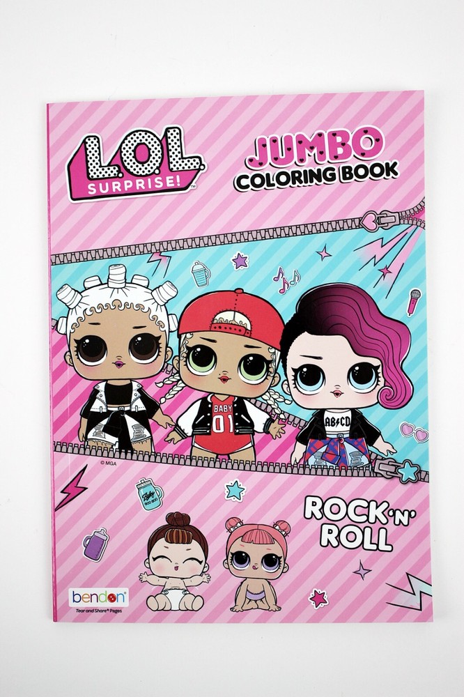 L.O.L. SURPRISE! Jumbo Coloring Book „Rock N Roll”