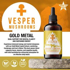 Gold Metal – Cordyceps and Lion’s Mane Blend – (4oz./120ML)