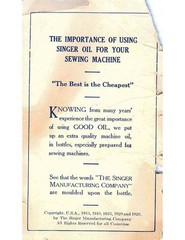 SINGER 127 128 Sewing Machine Instruction Manual – COIL BOUND – TOUGH JACKET