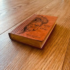 Personalized KJV Study Bible, Son of a King Lion Design, Custom Name Engraved