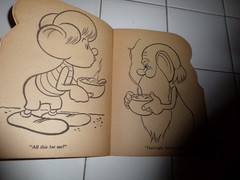 Cork Coloring Book,The Little People,1953(VINTAGE Softcover/Unused)