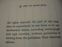 „7 YEARS’ SOLITARY” Edith BONE; FE 1957 HC /DJ, VGC