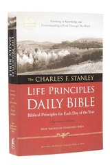 NASB, the Charles F. Stanley Life Principles Daily Bible, Paperback, 1995 Text: