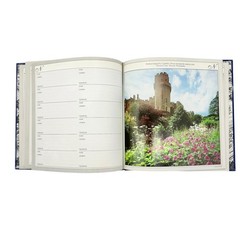 The English Garden Address Book Hardcover By Four Seasons Publishing 8.5 in Blue