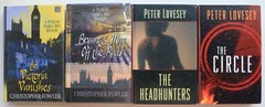 Lot of 4 Large Print Suspense Hardback Bks by Christopher Fowler & Peter Lovesey