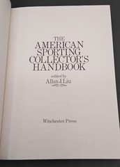 The American Sporting Collectors Handbook (1976) from Allan Liu – 1st EDITION DJ