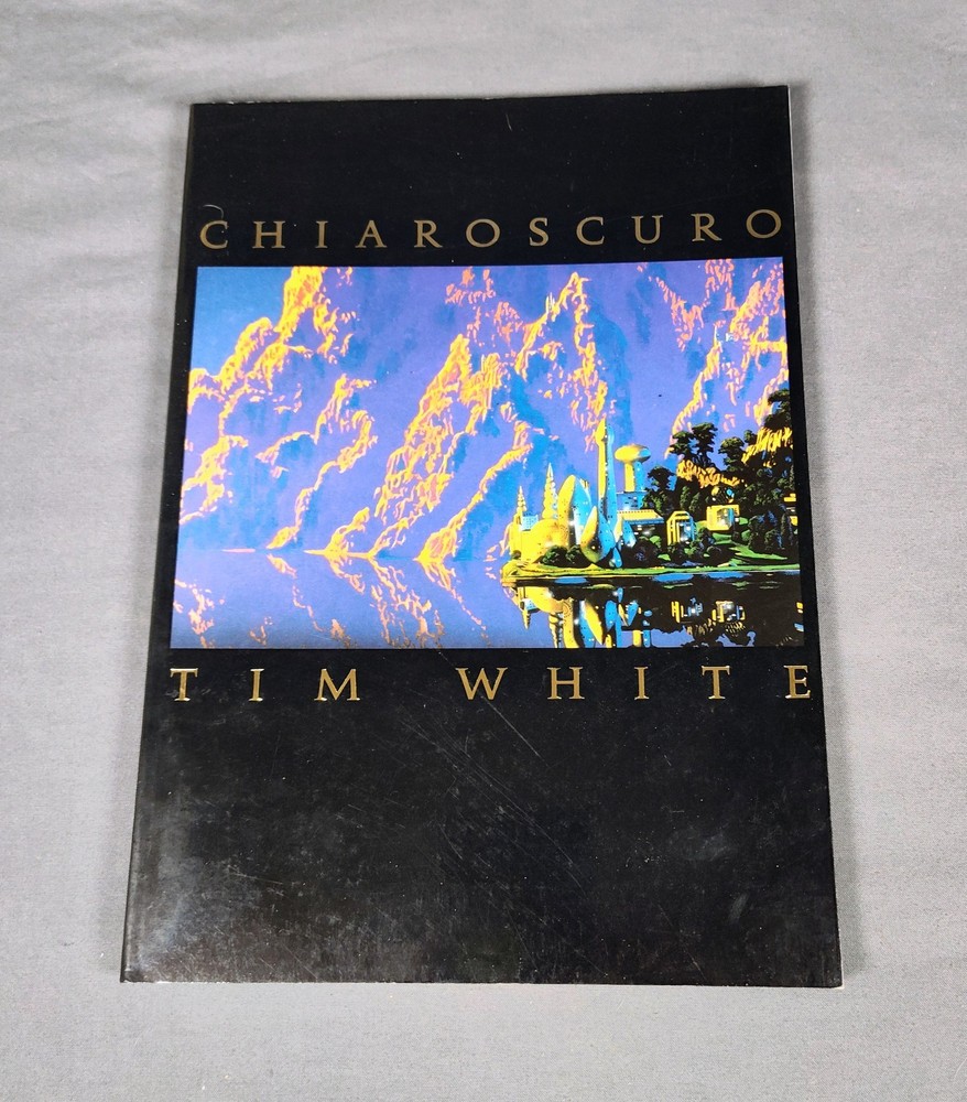 CHIAROSCURO Tim White First Edition 1988 Fantasy Sci-Fi Art Book Paper Tiger