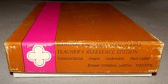 KJV Teacher’s Reference Bible by National N3202RL Brown Imitation leather – new