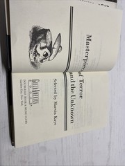 Masterpieces of Terror and the Unknown by Marvin Kaye 1993 Hardcover Dust Jacket