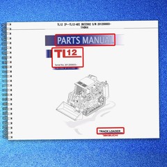 TAKEUCHI TL12 TL12-AD Crawler Loader Illustrated Parts Manual WIRE BOUND, JACKET