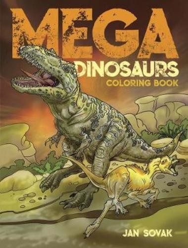 Jan Sovak Mega Dinosaurs Coloring Book (Paperback)