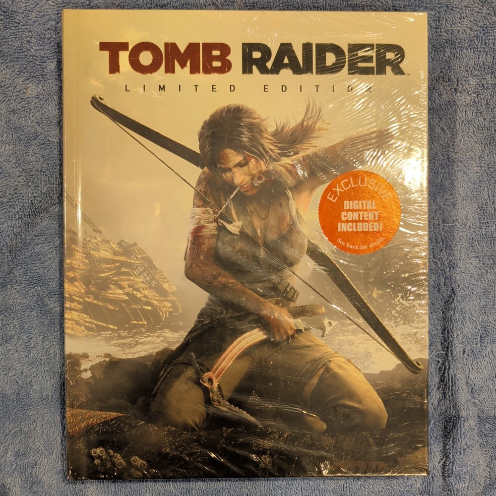 Tomb Raider Limited Edition Strategy Guide Brand New Sealed w Amulet + Digital C
