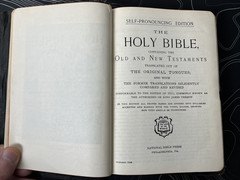 Vintage National Bible Press Holy Bible Sunday School Scholars Edition KJV