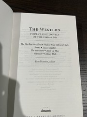 The Western – 4/Four Classic Novels 1940s & 50s – Library of America