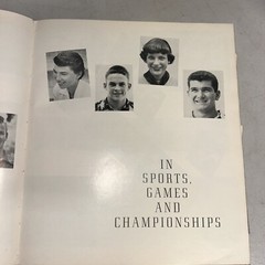 1952 Vintage Yearbook Cardinal Whittier Ca with ephemera