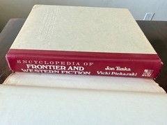 Encyclopedia of Frontier &Western Fiction 1983 Hardcover with DJ 1st Edition
