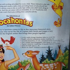 11.5″Doll Pocahontas Book set Adventures IN Original Box Vintage 1994