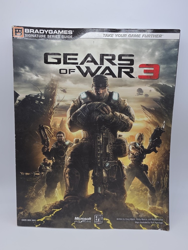 BRADY GAMES SIGNATURE SERIES GUIDE GEARS OF WAR 3 Book Xbox 360 2011 Epic Games