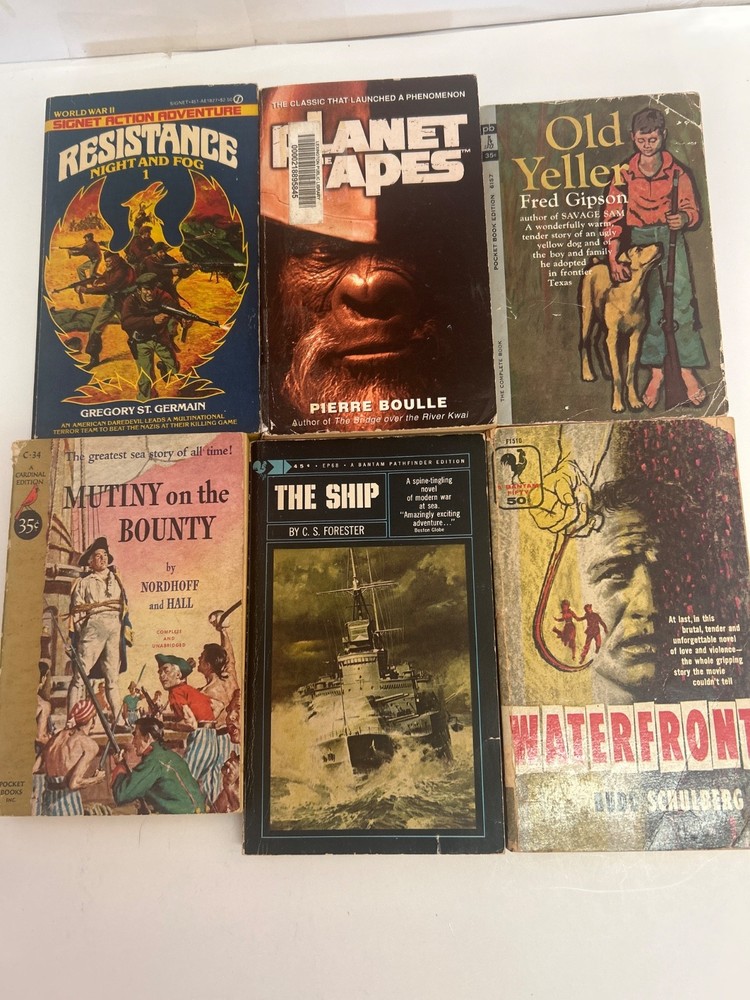 Lot of 6 vintage Best Seller Paperback 1960’s & up