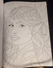 COLORING MYTH & MAGIC Vol 3 Adult Coloring Book With 47 Prints Ready To Frame