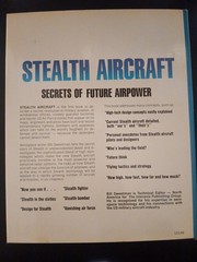 STEALTH AIRCRAFT: SECRETS OF FUTURE AIRPOWER By Bill Sweetman HBDJ 1st Ed.