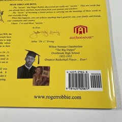 Roger Robbie Discovers Dr. J’s Secrets Signed Book Herb Rogers Jr 2006 Autograph