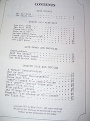 Gambling Tricks with Dice Nick Trost Book 1975 30 pages Free Shipping