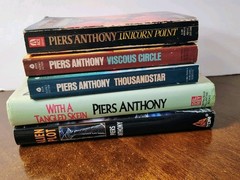 HUGE LOT OF 80+ PIERS ANTHONY BOOKS VINTAGE SCIENCE FICTION FANTASY NOVELS