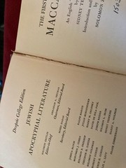 Jewish Apocryphal Literature (Dropsie College Ed.) 6 volumes – Ex-Library