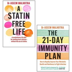 A Statin-Free Life, The 21-Day Immunity Plan by Aseem Malhotra 2 books Set