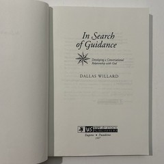 In Search of Guidance : Developing a Conversational Relationship with God 1993