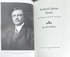 Frederick Jackson Turner by Ray A. Billington – 1973 HC w/ DJ
