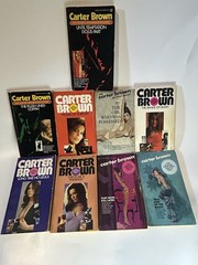 Carter Brown Mystery Series Signet Vintage Paperback Crime Novel Lot