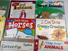 Lot 15 Drawing Books for Kids How to Draw Sketch ART Teacher Animals Dinosaurs