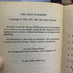 The Saint 6 book lot by Leslie Charteris Vintage 1930s 60s Paperbacks
