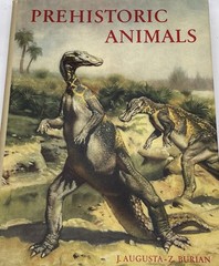 Prehistoric Animals J. Augusta-Z. Burian Vintage Dinosaur Book HC