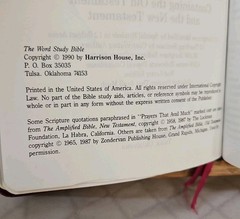 Scarce! The Word Study Bible KJV by Harrison House in Burgundy Bonded Leather