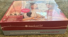 American Girl Cecile and Marie-Grace Boxed 6 Book Set & Marie-Grace Mini Doll