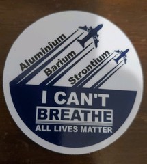 CHEMTRAILS GEO-ENGINEERING STICKERS 5 YEAR WARRANTY Variety Pack (3)