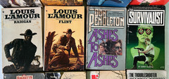 Action Lot of 12 Books Survivalist Louis Lamour Thriller Mystery Western 80’s