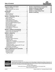 LAND PRIDE CB1060 CB1072 4-In-1 Combination Bucket Operators Manual BINDING