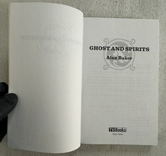 Ghosts and Spirits by Alan Baker, 1999 PB Book ~ VG Cond., No Writing
