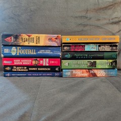 Large lot of 10 Mixed Vintage Fantasy Sci-fi Classic Books, Various Authors