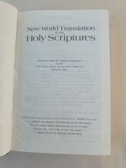 New World Translation of Holy Scriptures 1984 Watchtower Bible Tract Society